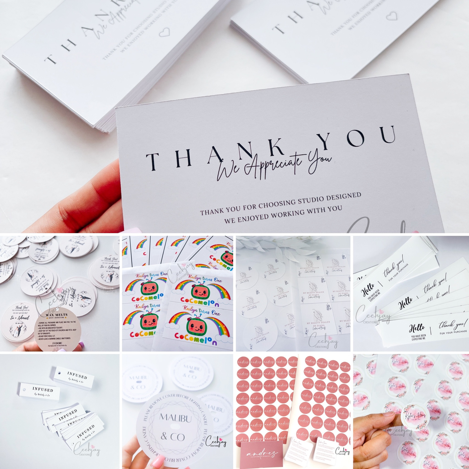 Stickers, Tags &  Cards